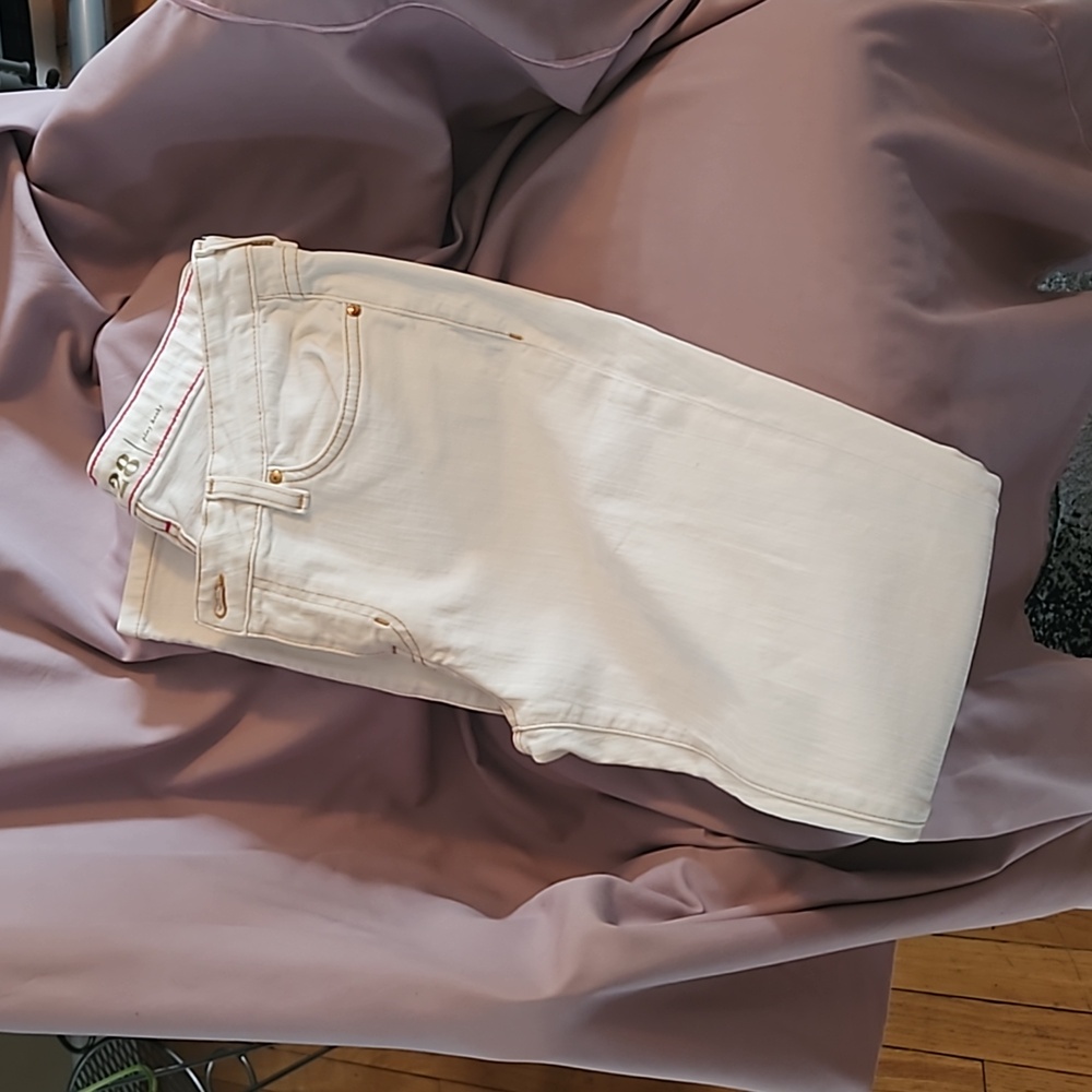 Kate Spade White Jeans - Play Hooky - Size 28 - Inseam 31" - Bottom opening 6"